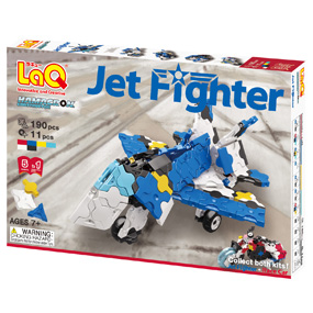 LaQ hamacron jet fighter blue hayashiworld ลาคิว อายาชิเวิลด์ เครื่องบินเจ๊ท สีน้ำเงิน