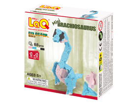 LaQ dinosaur mini brachiosaurus hayashiworld ลาคิว อายาชิเวิลด์ ไดโนเสาร์ แบล็คจิโอซอรัส สีฟ้า